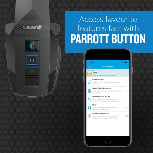 BlueParrott B350-XT Noise Cancelling Trucker Bluetooth Headset – Updated Design with Industry Leading Sound & Improved Comfort, Extended Wireless Range - Ideal for Anyone On-The-Go, Black - Image 5