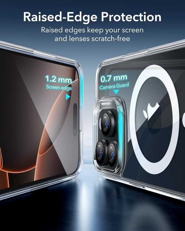 ESR for iPhone 16 Pro Case, Compatible with MagSafe, Shockproof Military-Grade Protection, Magnetic Phone Case for iPhone 16 Pro 6.3 inch, Clear - Image 7