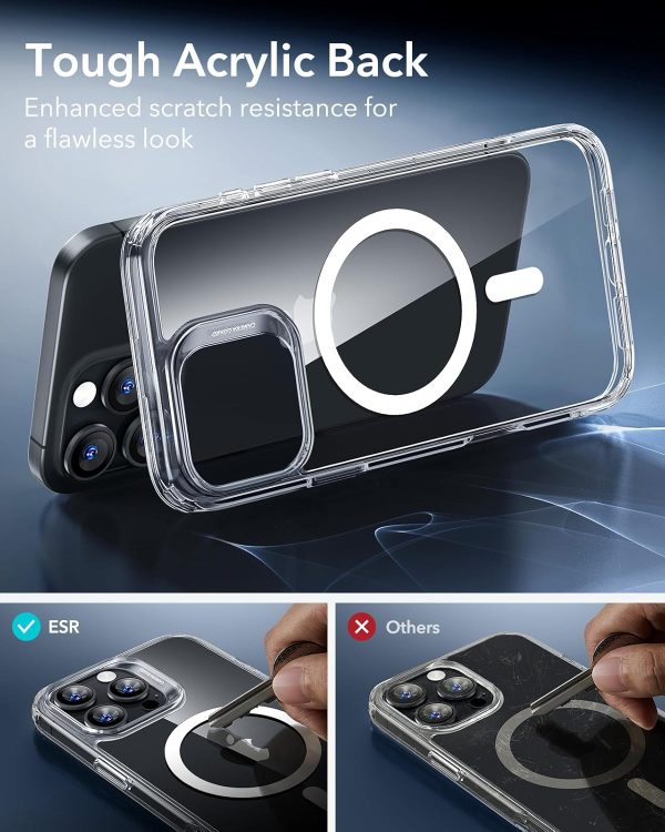 ESR for iPhone 16 Pro Case, Compatible with MagSafe, Shockproof Military-Grade Protection, Magnetic Phone Case for iPhone 16 Pro 6.3 inch, Clear - Image 8